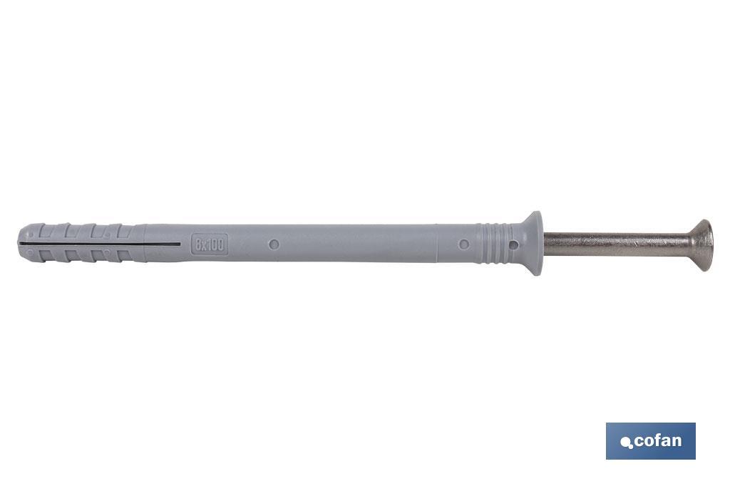 TACO GOLPE COLLARIN AVELLANADO 8x100 INOX 1 TACO GOLPE COLLARIN AVELLANADO 8x100 INOX