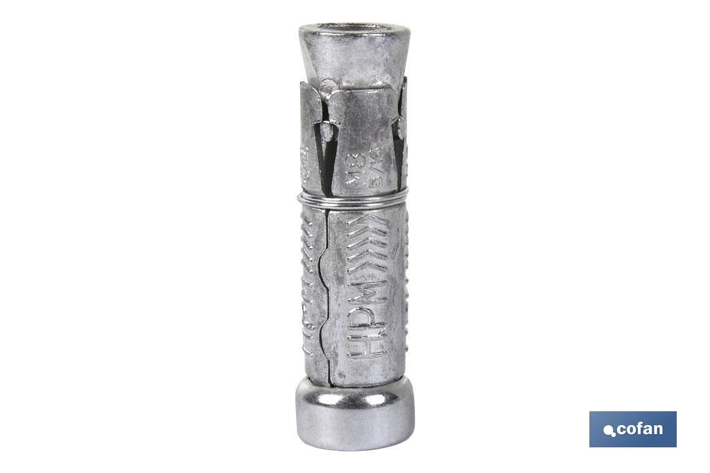 CUERPO ANCLAJE ZAMAK HPM M-8x50 1 CUERPO ANCLAJE ZAMAK HPM M-8x50