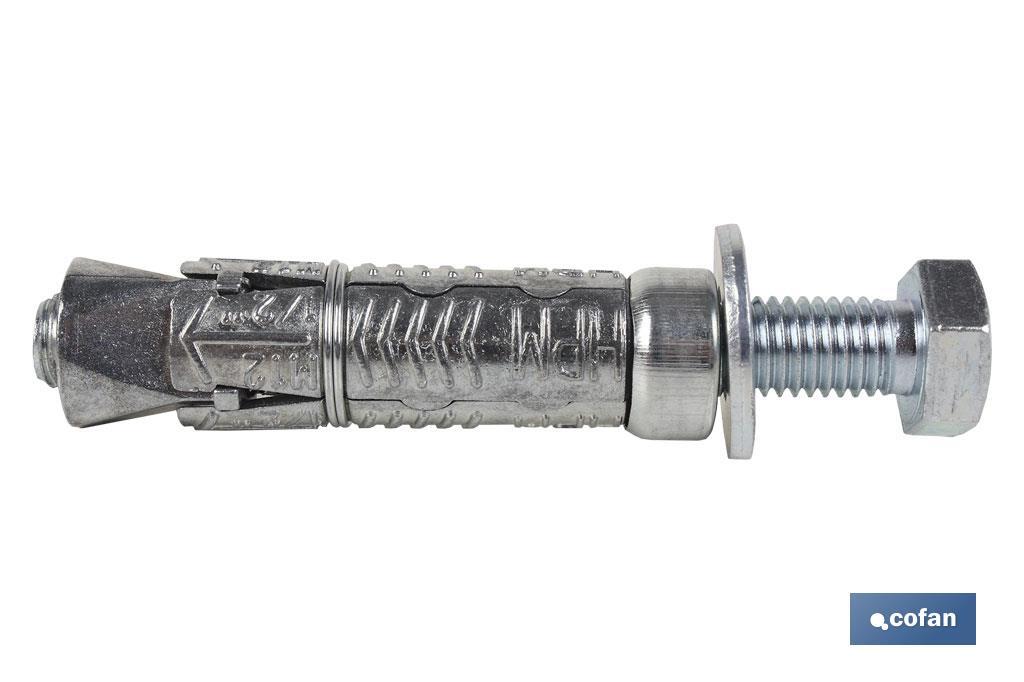 ANCLAJE ZAMAK HPM M-6x50 CON TORNILLO 8.8 Venta unitaria 2 ANCLAJE ZAMAK HPM M-6x50 CON TORNILLO 8.8 Venta unitaria - Imagen 2