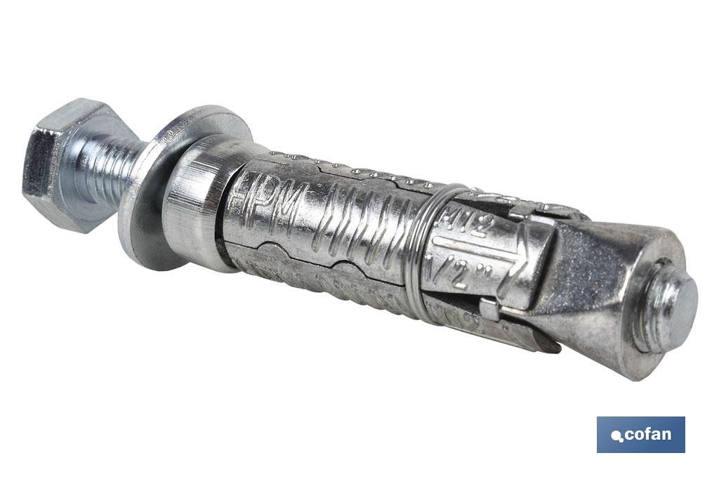 ANCLAJE ZAMAK HPM M-10x70 CON TORNILLO 8.8 Venta unitaria 1 ANCLAJE ZAMAK HPM M-10x70 CON TORNILLO 8.8 Venta unitaria