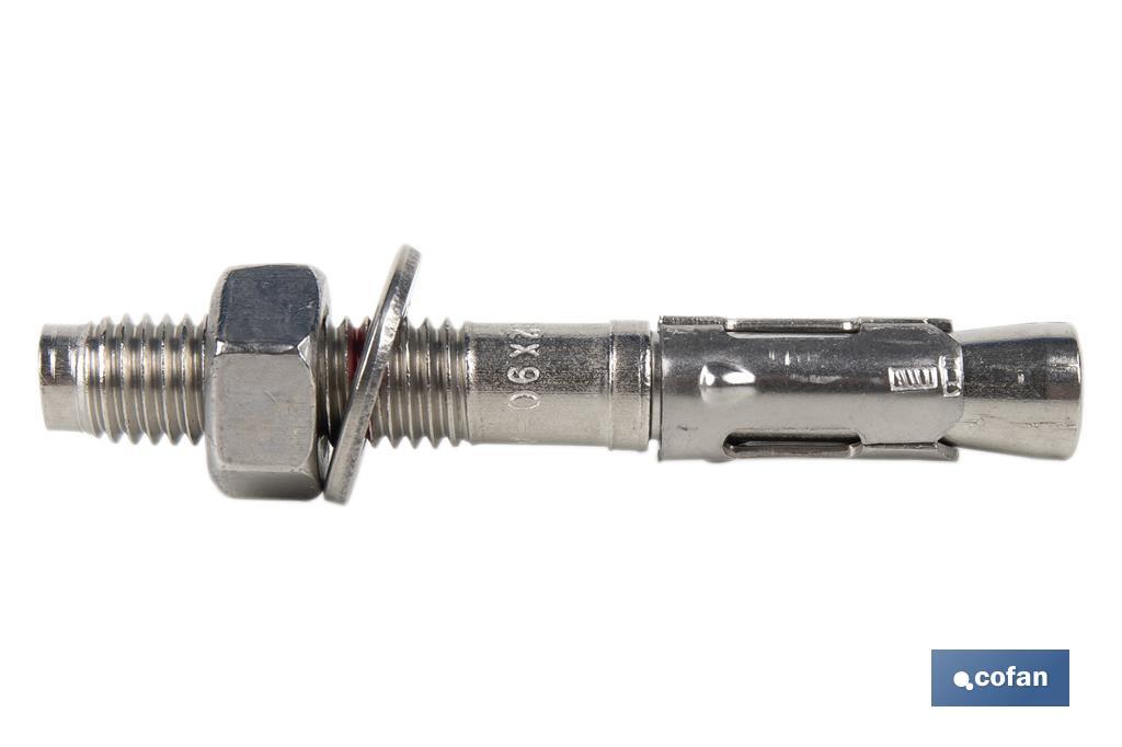 TACO ANCLAJE MTC M 12x140 INOX Venta unitaria 1 TACO ANCLAJE MTC M 12x140 INOX Venta unitaria
