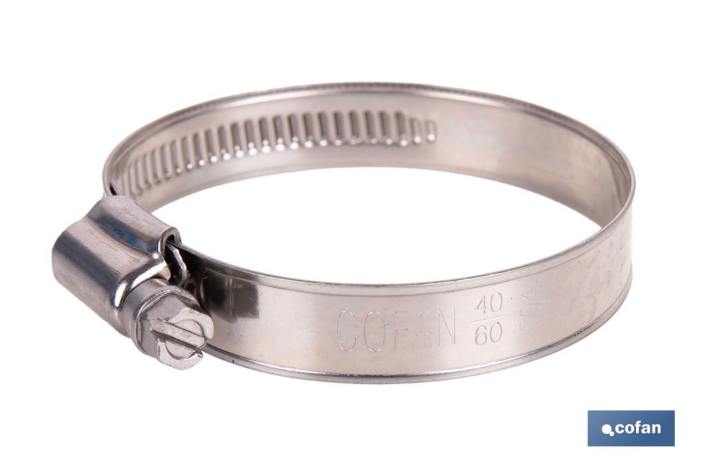 ABRAZADERA INOX A-2 BANDA 12mm 80-100 Venta unitaria 2 ABRAZADERA INOX A-2 BANDA 12mm 80-100 Venta unitaria - Imagen 2