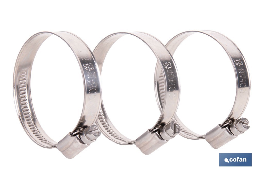 ABRAZADERA INOX A-2 BANDA 12mm 80-100 Venta unitaria 1 ABRAZADERA INOX A-2 BANDA 12mm 80-100 Venta unitaria