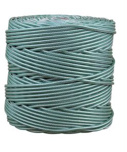 BOBINA CORDON TRENZADO POLI 5 MM 200 MTS BCO/ VDE