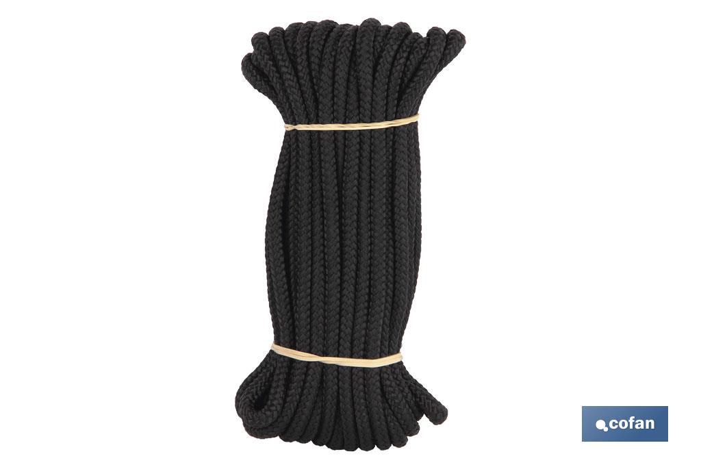 MADEJA CUERDA TRENZADA POLI 6MM 10M NEGRO 3 MADEJA CUERDA TRENZADA POLI 6MM 10M NEGRO - Imagen 3