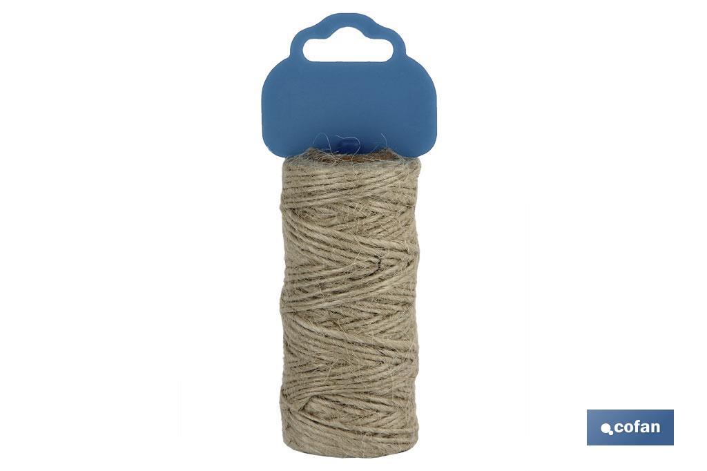 BOBINA HILO YUTE Nº2 1,5MM 50G NATURAL 1 BOBINA HILO YUTE Nº2 1,5MM 50G NATURAL