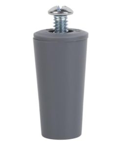 TOPE PERSIANA 40 MM GRIS CON TORNILLO M-6 VENTA UNITARIA