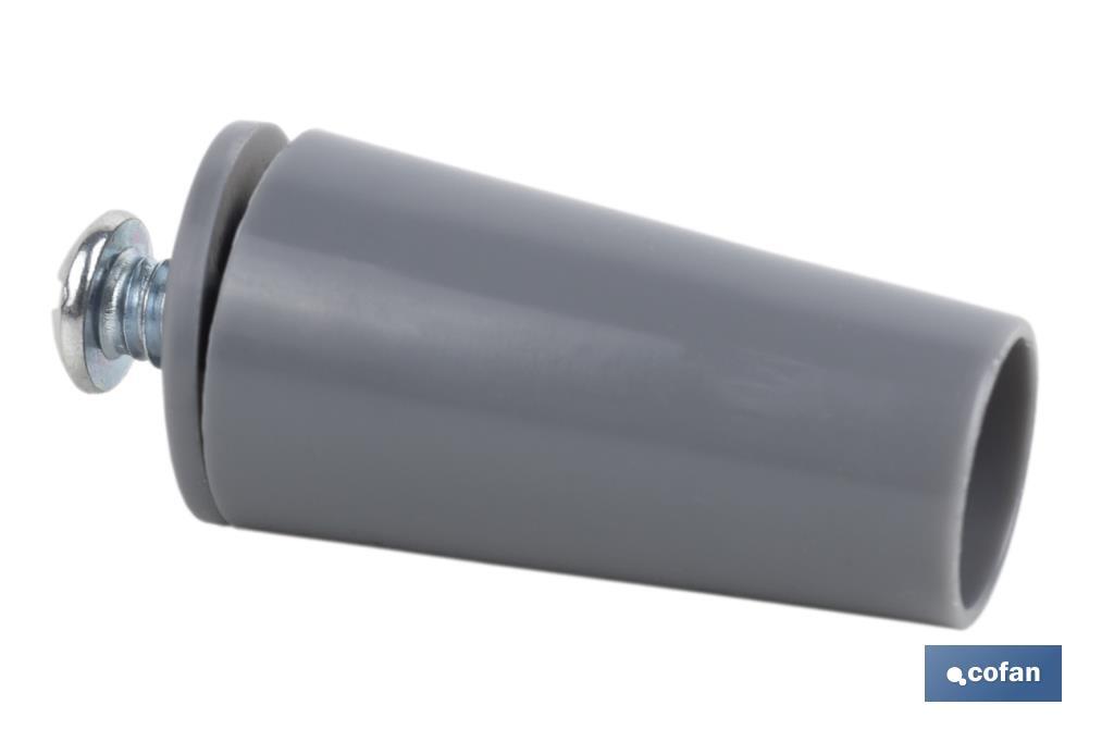 TOPE PERSIANA 40 MM GRIS CON TORNILLO M-6 VENTA UNITARIA 4 TOPE PERSIANA 40 MM GRIS CON TORNILLO M-6 VENTA UNITARIA - Imagen 4