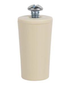 TOPE PERSIANA 40 MM MARFIL CON TORNILLO M-6 VENTA UNITARIA