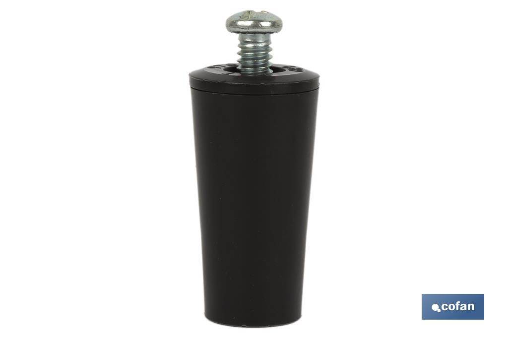 TOPE PERSIANA 40 MM MARRÓN CON TORNILLO M-6 VENTA UNITARIA 1 TOPE PERSIANA 40 MM MARRÓN CON TORNILLO M-6 VENTA UNITARIA