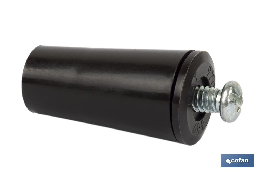 TOPE PERSIANA 40 MM MARRÓN CON TORNILLO M-6 VENTA UNITARIA 2 TOPE PERSIANA 40 MM MARRÓN CON TORNILLO M-6 VENTA UNITARIA - Imagen 2