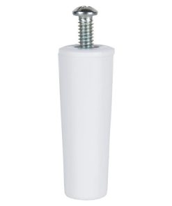 TOPE PERSIANA 60 MM BLANCO CON TORNILLO M-6 VENTA UNITARIA