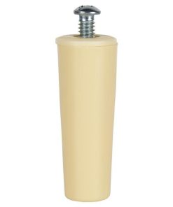 TOPE PERSIANA 60 MM MARFIL CON TORNILLO M-6 VENTA UNITARIA
