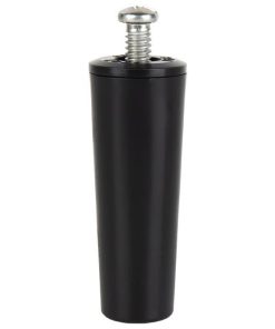 TOPE PERSIANA 60 MM NEGRO CON TORNILLO M-6