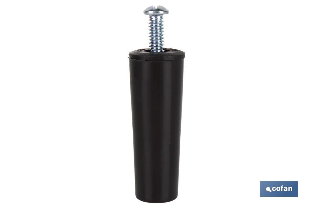 TOPE PERSIANA 60 MM MARRÓN CON TORNILLO M-6 1 TOPE PERSIANA 60 MM MARRÓN CON TORNILLO M-6