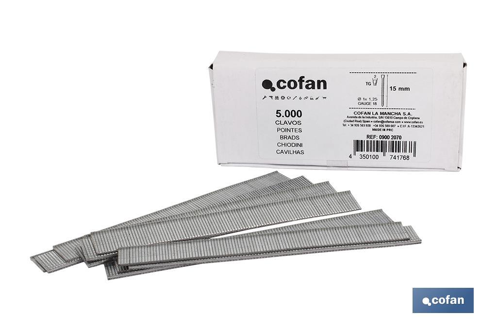 CAJA DE CLAVOS TG/15 - 1 x 1,25 (5.000 PCS) 1 CAJA DE CLAVOS TG/15 - 1 x 1,25 (5.000 PCS)