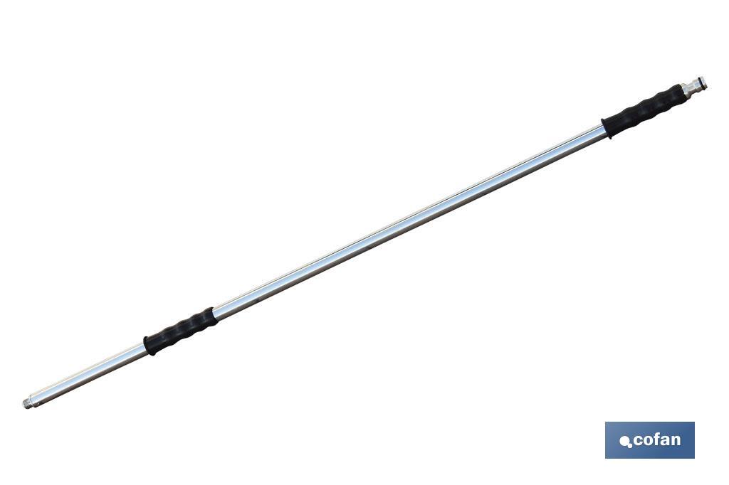 BARRA METAL CEPILLO LAVACOCHES+ENCHUFE RÁPIDO 180cm. 1 BARRA METAL CEPILLO LAVACOCHES+ENCHUFE RÁPIDO 180cm.
