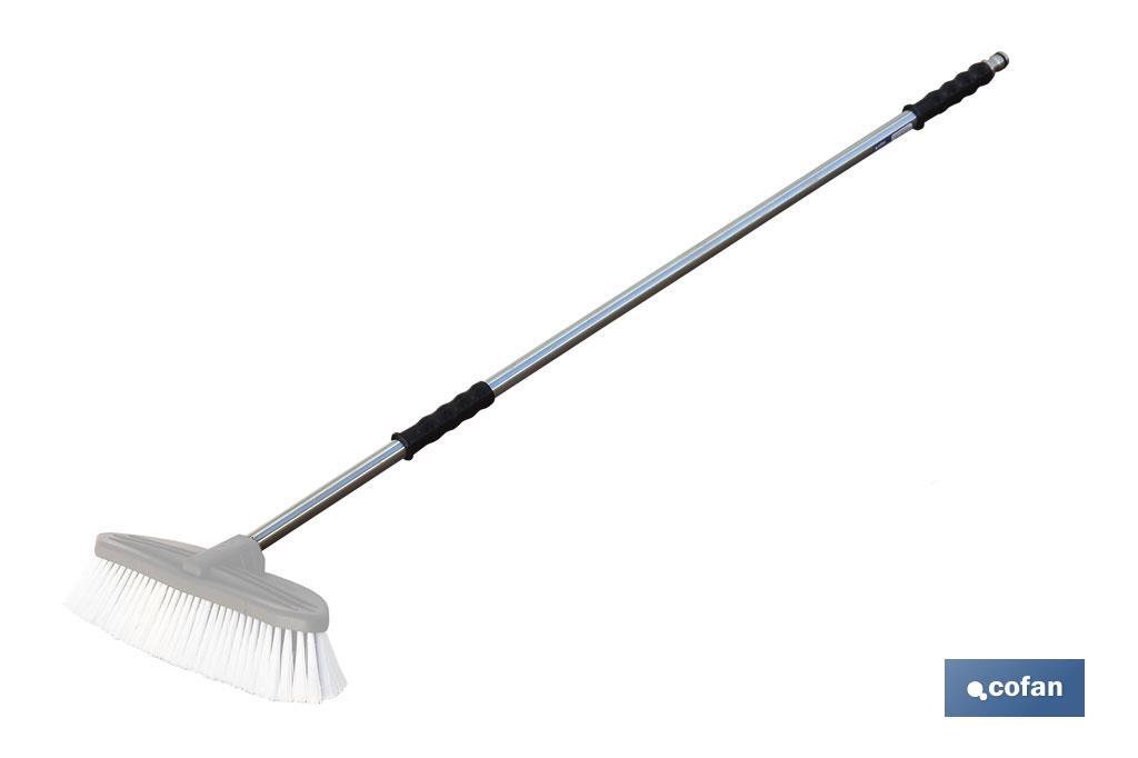BARRA METAL CEPILLO LAVACOCHES+ENCHUFE RÁPIDO 180cm. 2 BARRA METAL CEPILLO LAVACOCHES+ENCHUFE RÁPIDO 180cm. - Imagen 2