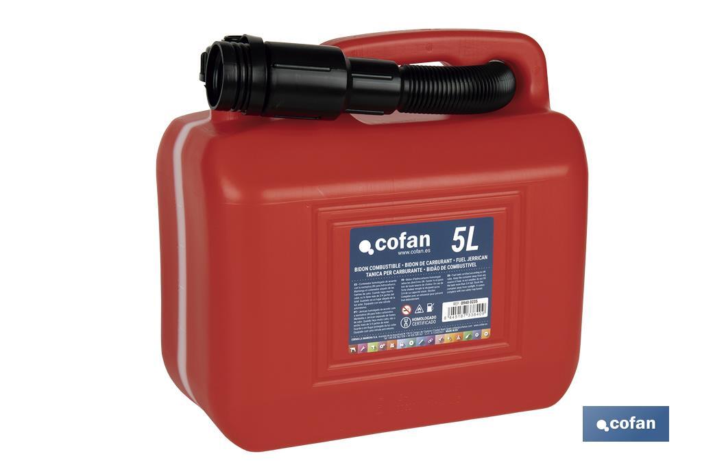 BIDÓN DE COMBUSTIBLE 5 L 1 BIDÓN DE COMBUSTIBLE 5 L