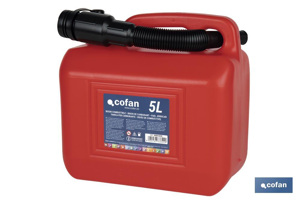 BIDÓN DE COMBUSTIBLE 5 L 3 BIDÓN DE COMBUSTIBLE 5 L - Imagen 3