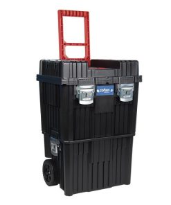 CAJA DE HERRAMIENTAS COMPACT CON DOBLE ASA Y RUEDAS 450 X 360 X 640 MM