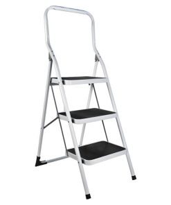 ESCALERA DOMÉSTICA ACERO 3 PELDAÑOS ALTURA 70 CM