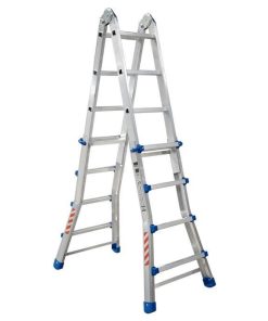 ESCALERA PLUS ALUMINIO MULTIPOSICIÓN 4 x 4 PELDAÑOS Y 3,83 M