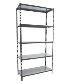 Alternative view of ESTANTERÍA ANTRACITA 5 BALDAS DE ACERO GALVANIZADO 1800 X 900 X 400 MM