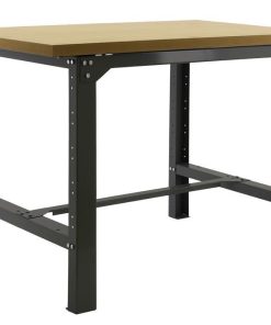 BANCO DE TRABAJO MADERA ANTRACITA L-1800 MM