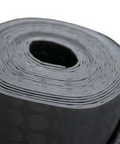 SUELO DE CAUCHO NEGRO CÍRCULOS 3 MM 1,00 X 10 M