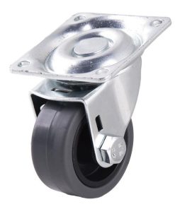 RUEDA GOMA/GRIS PLACA Ø40X18MM Venta unitaria