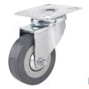 RUEDA GOMA/GRIS PLACA Ø65X21MM