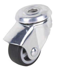 RUEDA GOMA/GRIS PASANTE Ø30X18MM