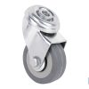 RUEDA GOMA/GRIS PASANTE Ø50X18MM