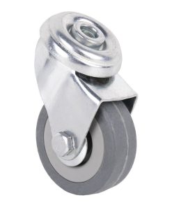 RUEDA GOMA/GRIS PASANTE Ø50X18MM