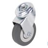 RUEDA GOMA/GRIS PASANTE Ø65X21MM