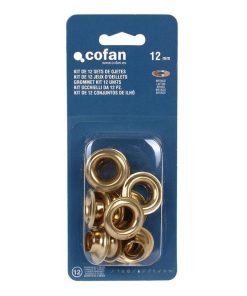 KIT DE 12 SETS DE OJETES 12 mm