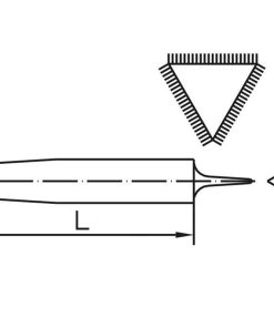 Alternative view of LIMA TRIANGULAR 100mm GR-22 ENTREFINA