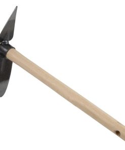 ZACHO CURVO CON PUNTA Y MANGO DE MADERA 230 X 80 MM 180 G