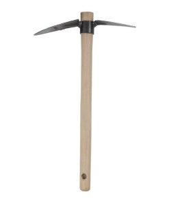 ZACHO CURVO CON PUNTA Y MANGO DE MADERA 230 X 80 MM 180 G