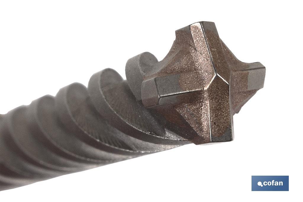 BROCA ESPECIAL SDS+ 4 PUNTAS M-6X160MM 3 BROCA ESPECIAL SDS+ 4 PUNTAS M-6X160MM - Imagen 3