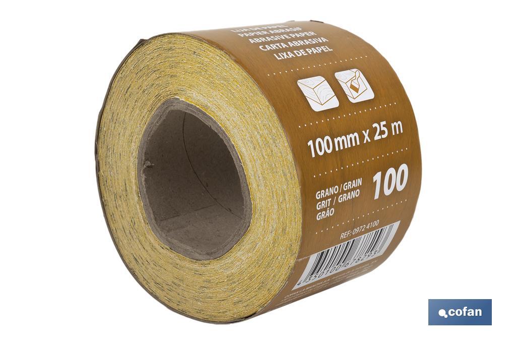 ROLLO LIJA DE PAPEL 100 X 25 M. G.100 4 ROLLO LIJA DE PAPEL 100 X 25 M. G.100 - Imagen 4