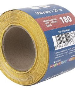 ROLLO LIJA DE PAPEL 100 X 25 M. G.180
