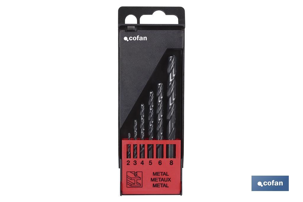ESTUCHE BROCAS HSS - MEDIDAS: 2 - 8mm (6 pcs) 1 ESTUCHE BROCAS HSS - MEDIDAS: 2 - 8mm (6 pcs)
