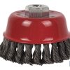 CEPILLO COPA TRENZADO M14 Ø75 ACERO 0.5mm 9 CEPILLO COPA TRENZADO M14 Ø75 ACERO 0.5mm