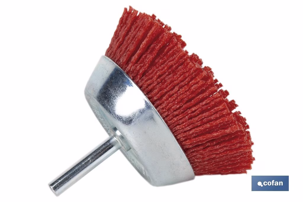 CEPILLO COPA DE NYLON 6 MM X Ø50 - Imagen 2