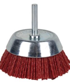 CEPILLO COPA DE NYLON 6 MM X Ø75