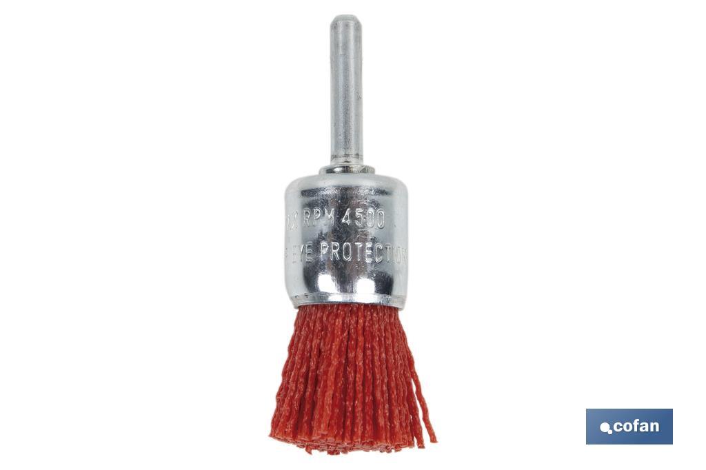 CEPILLO BROCHA DE NYLON 6 MM X Ø25 1 CEPILLO BROCHA DE NYLON 6 MM X Ø25