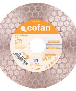 DISCO PORCELANICO DUAL CORTAR Y DESBASTAR 125MM H22,3