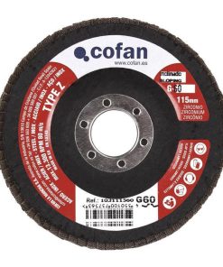 DISCO LAMINADO ESTANDAR INCLINADO 115 MM. G-120 ZIRCONIO